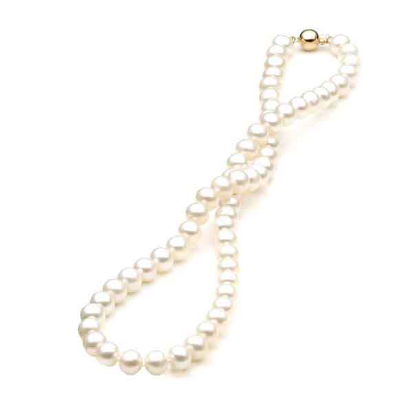 9ct Yellow Gold Clara Pearl Necklace