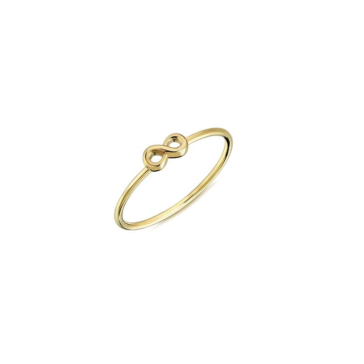 9ct Yellow Gold Infinity Ring
