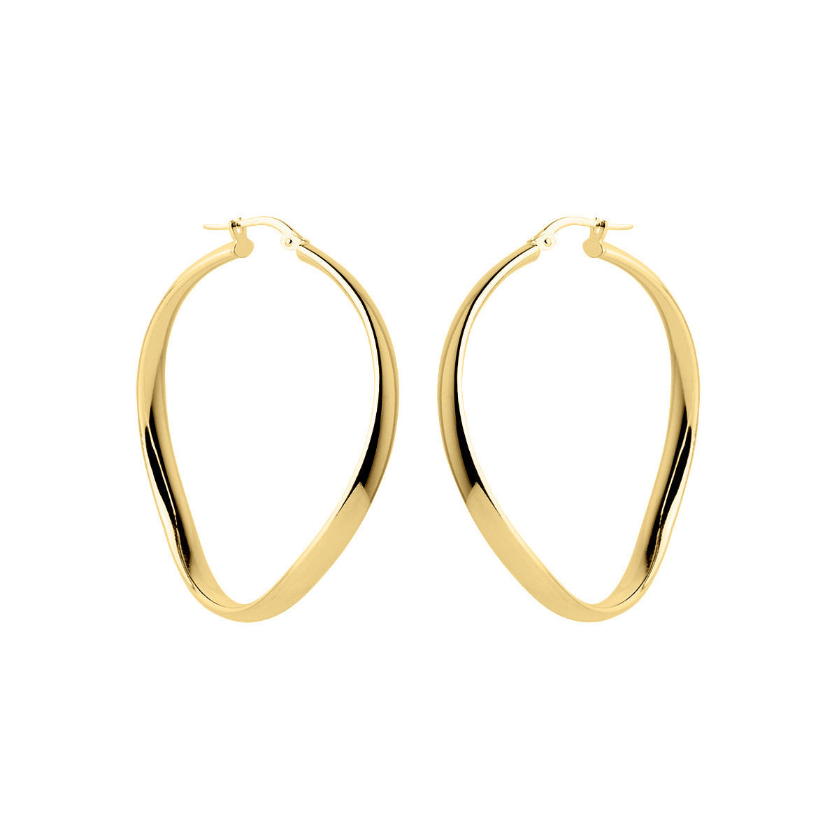 NAJO Odyssey Yellow Gold Hoop Earrings