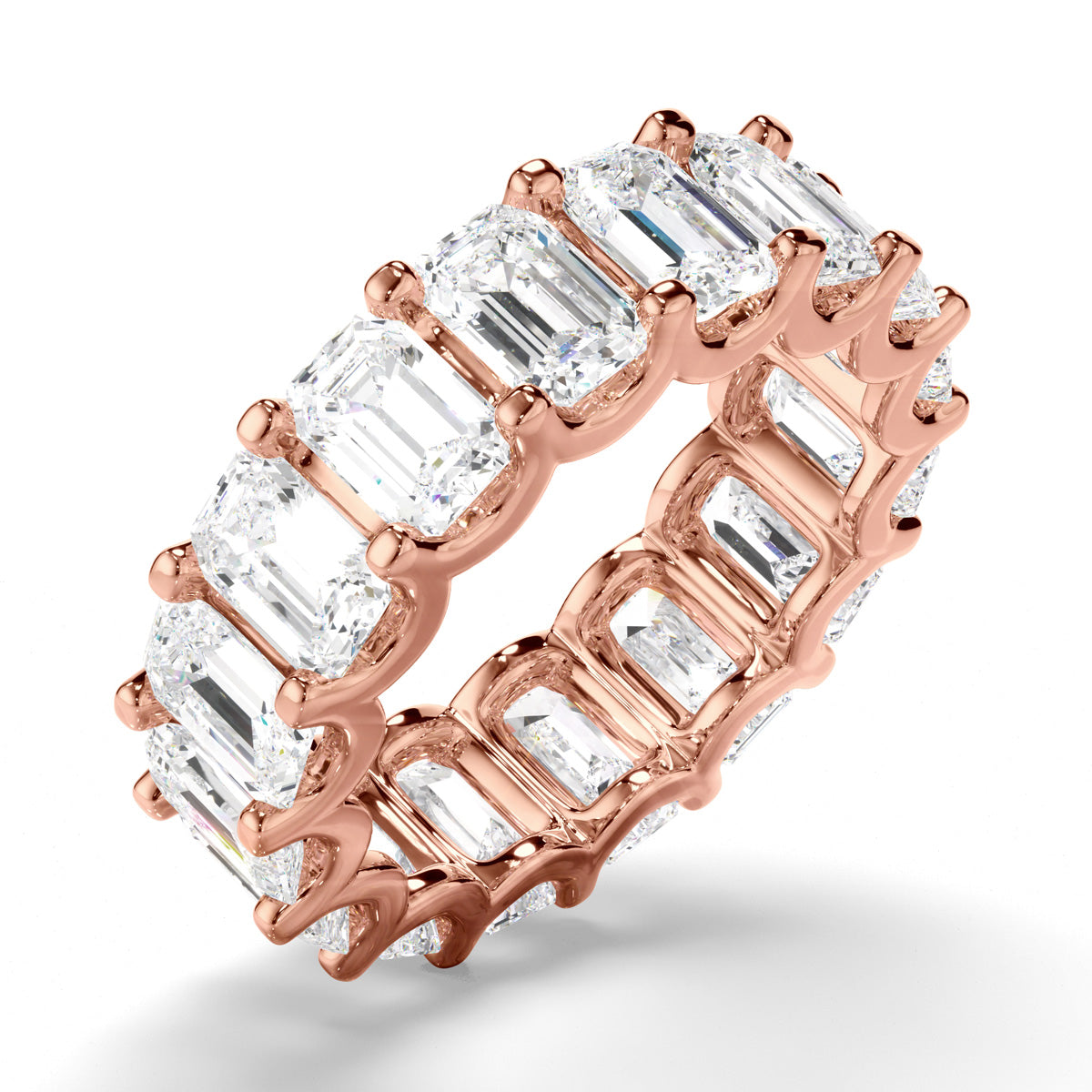 Emerald Cut Diamond Eternity Ring
