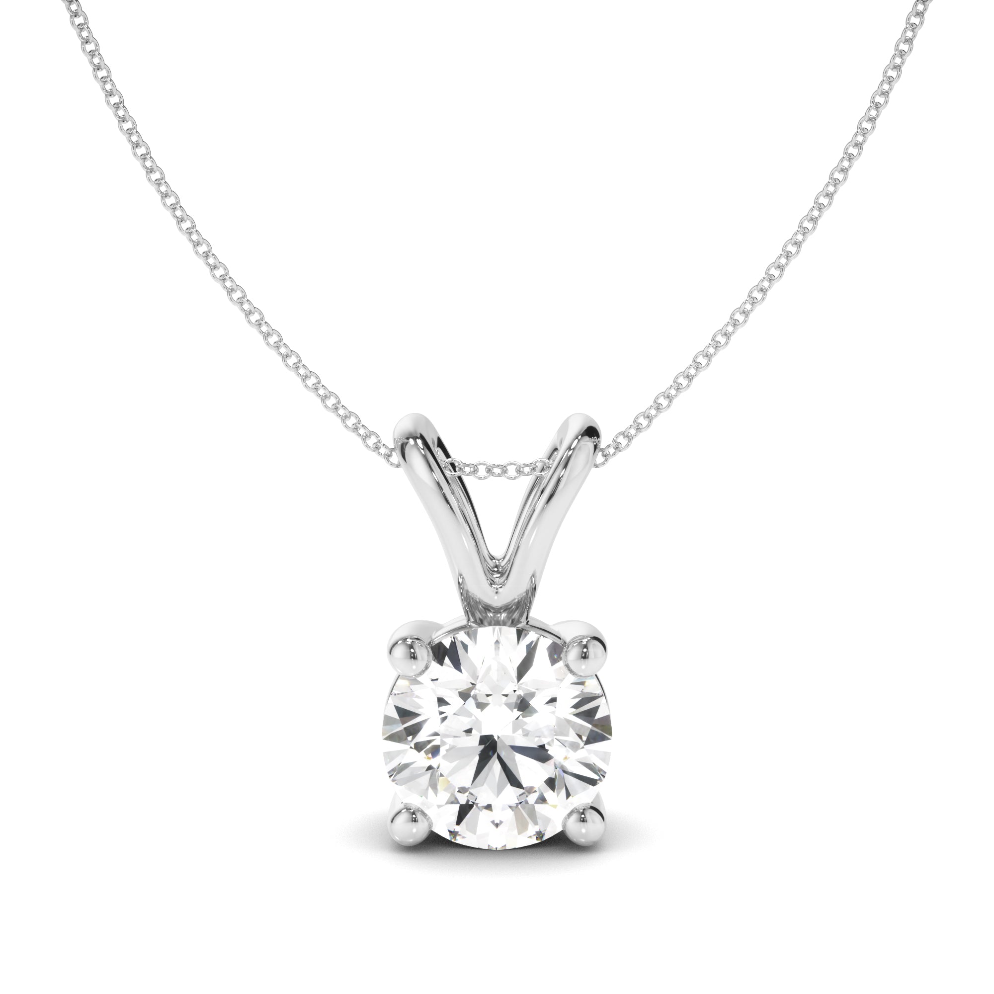 Round Brilliant Cut Diamond Pendant