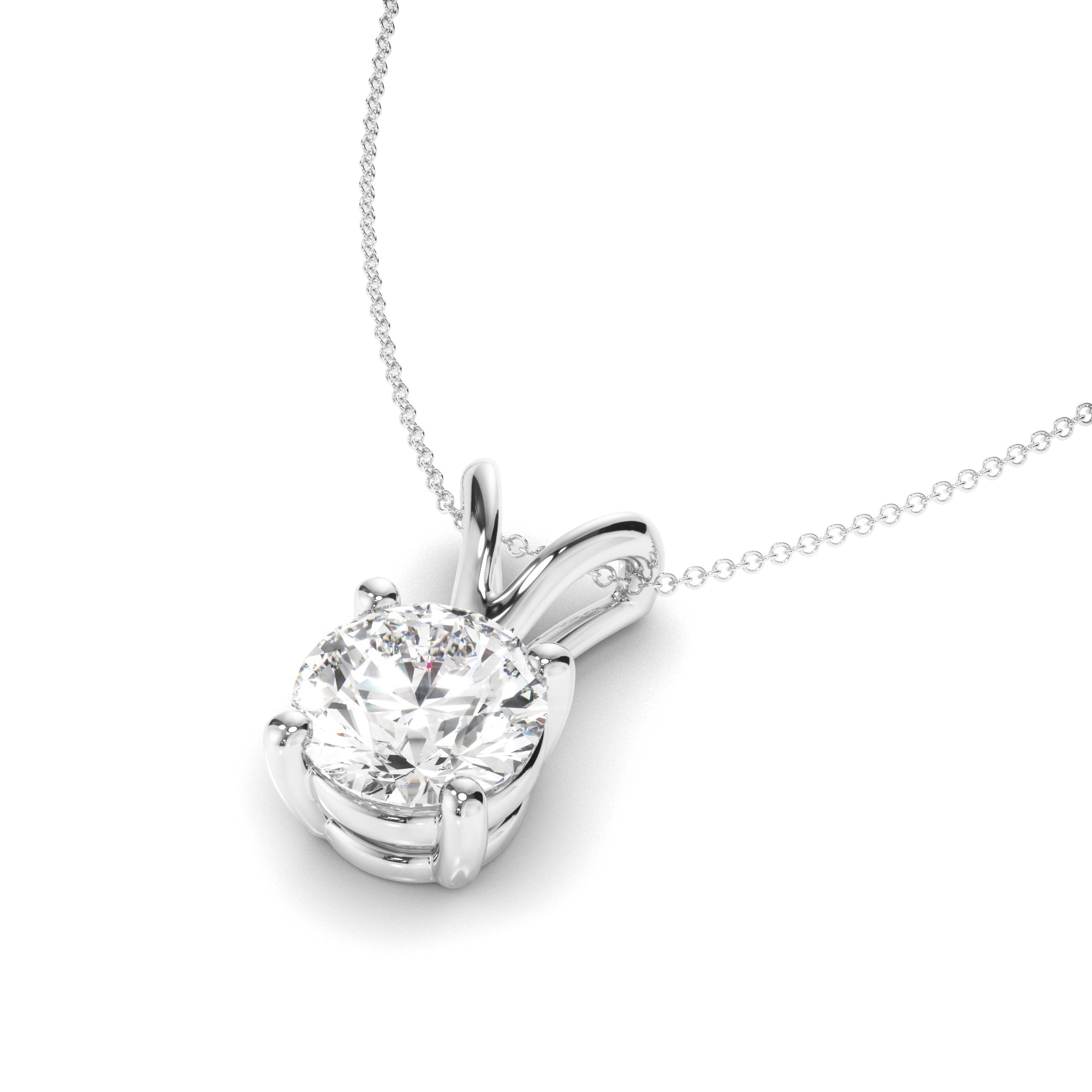 Round Brilliant Cut Diamond Pendant