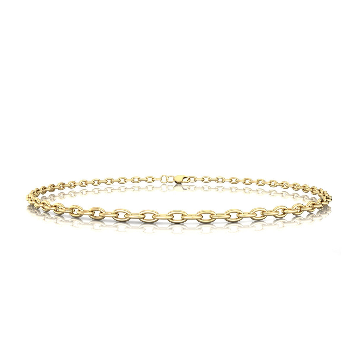 22ct Gold Vermeil Cable Necklace 42cm