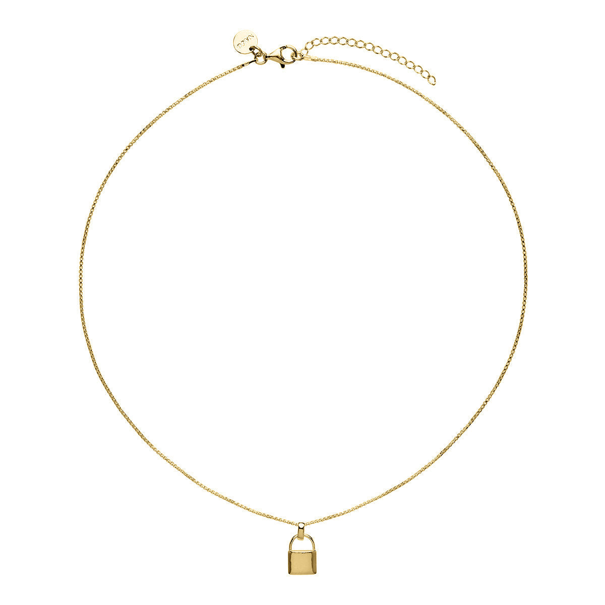 NAJO Love Lock Two Tone Pendant (45cm+ext)