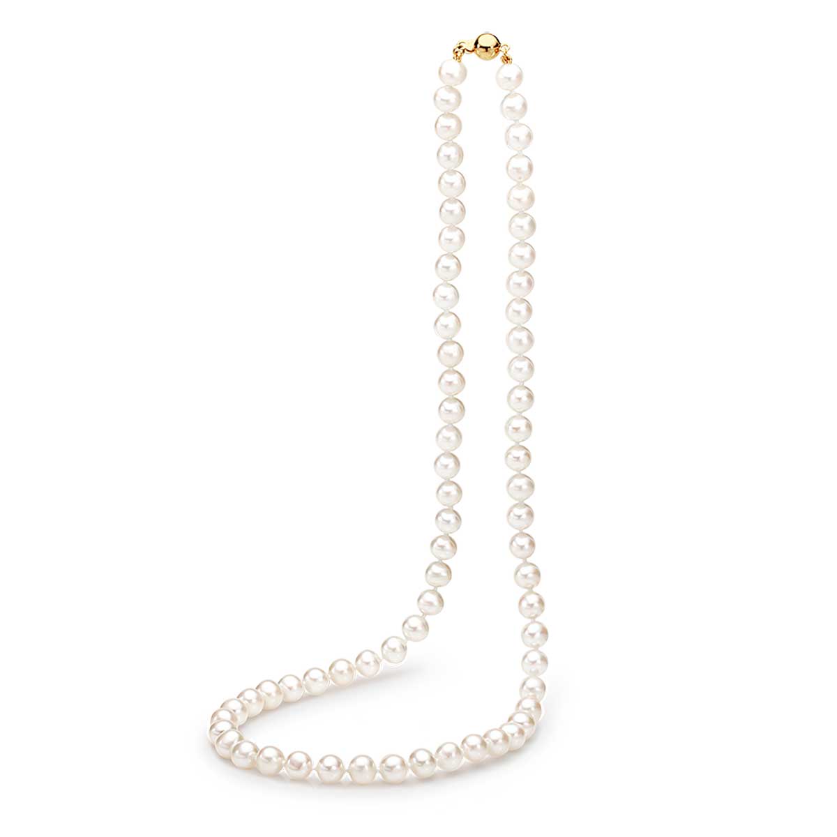 9ct Yellow Gold Clara Pearl Necklace