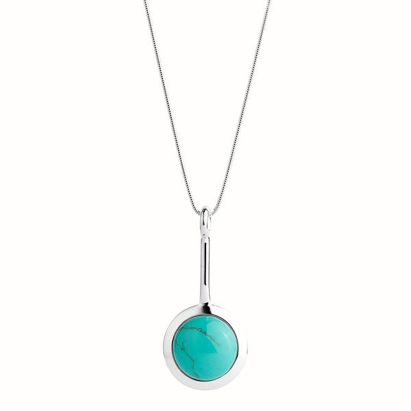 NAJO Husk Turquoise Large Necklace 80cm