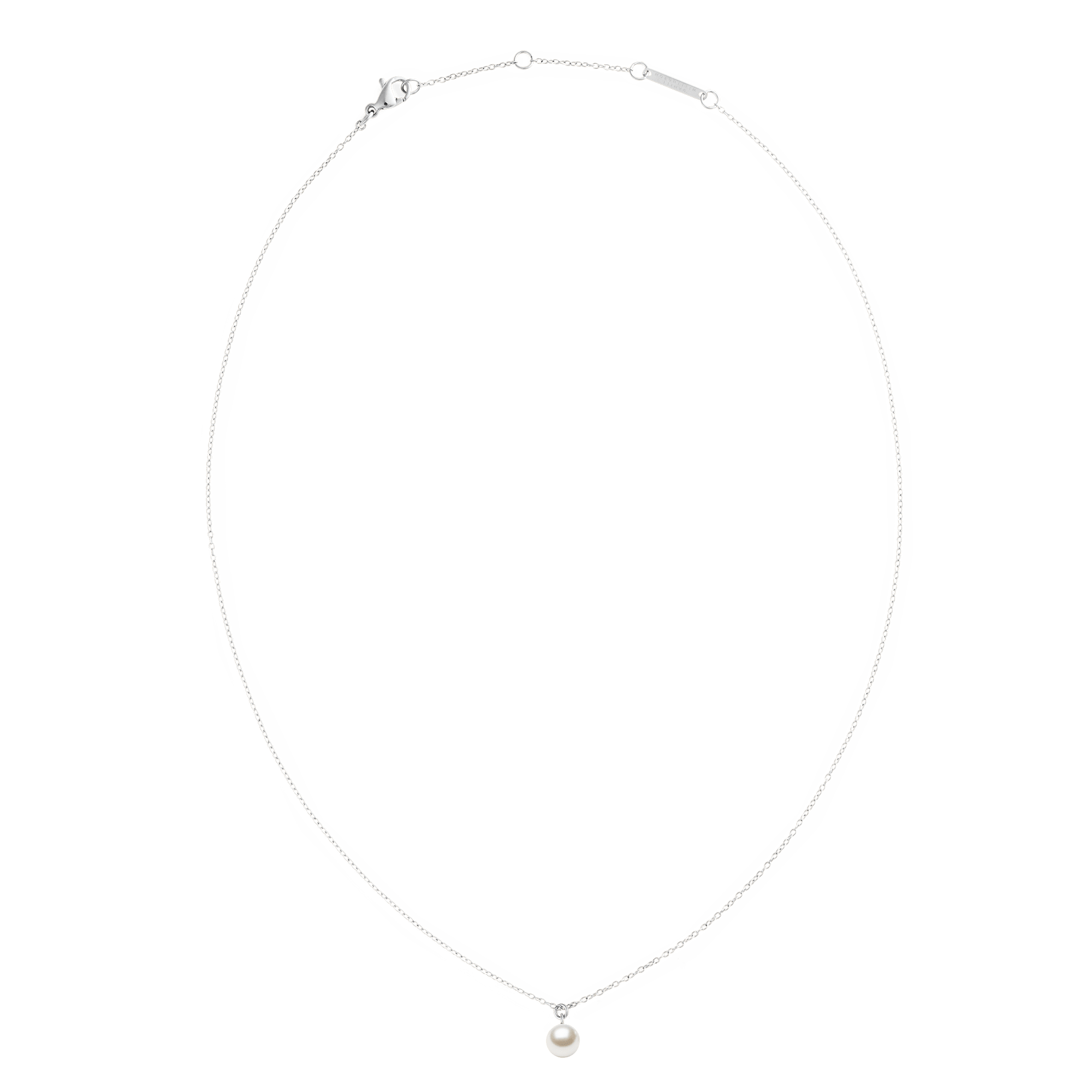 Daniel Wellington Pearl Necklace Silver