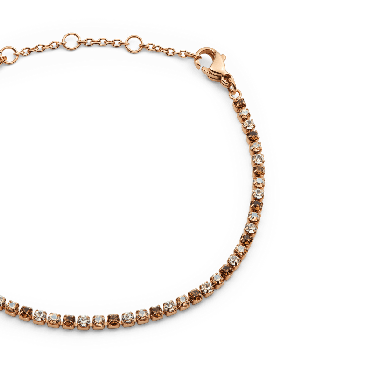 Daniel Wellington Classic Tennis Bracelet Honey Combo Rose Gold