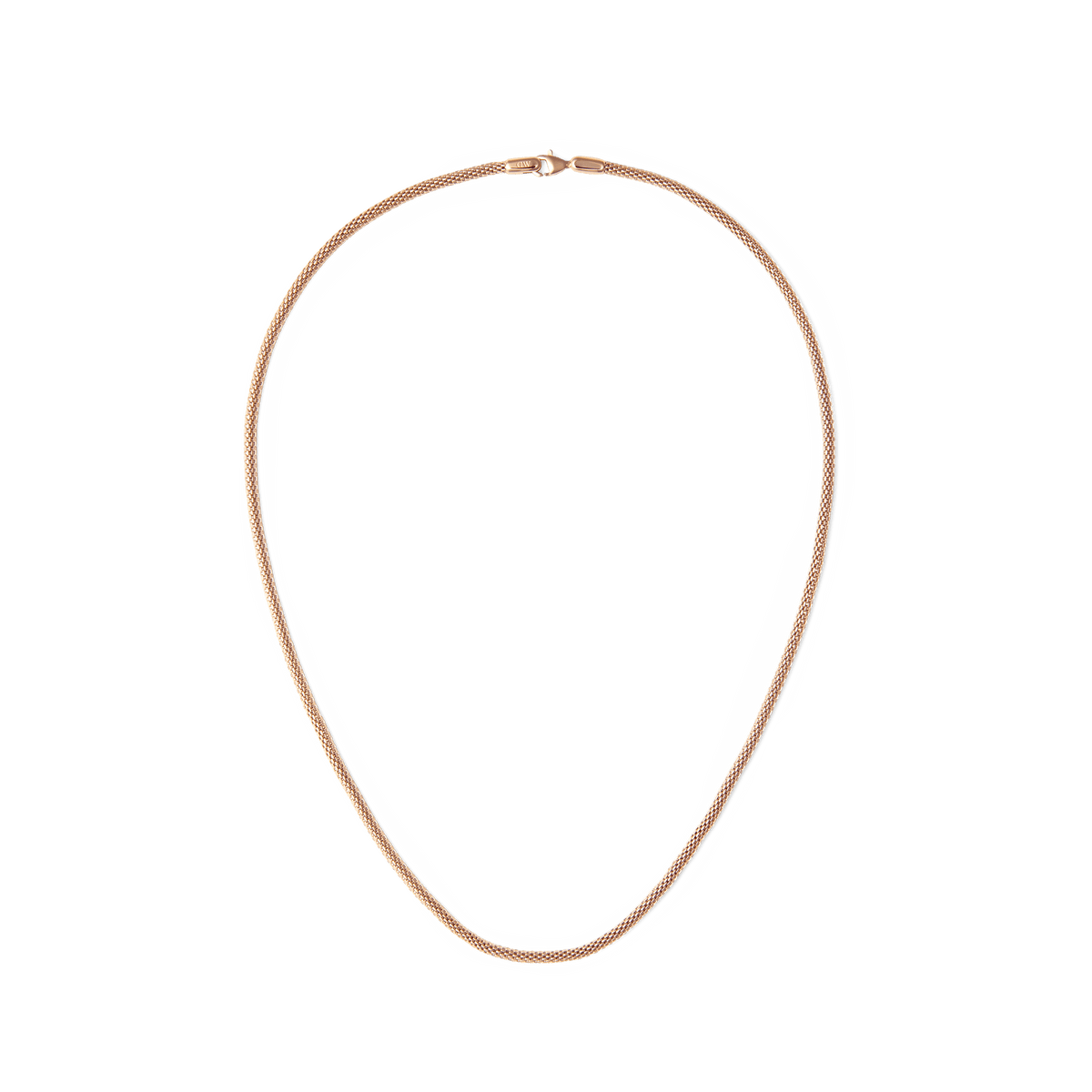 Daniel Wellington Tide Mesh Necklace Rose Gold 2.8
