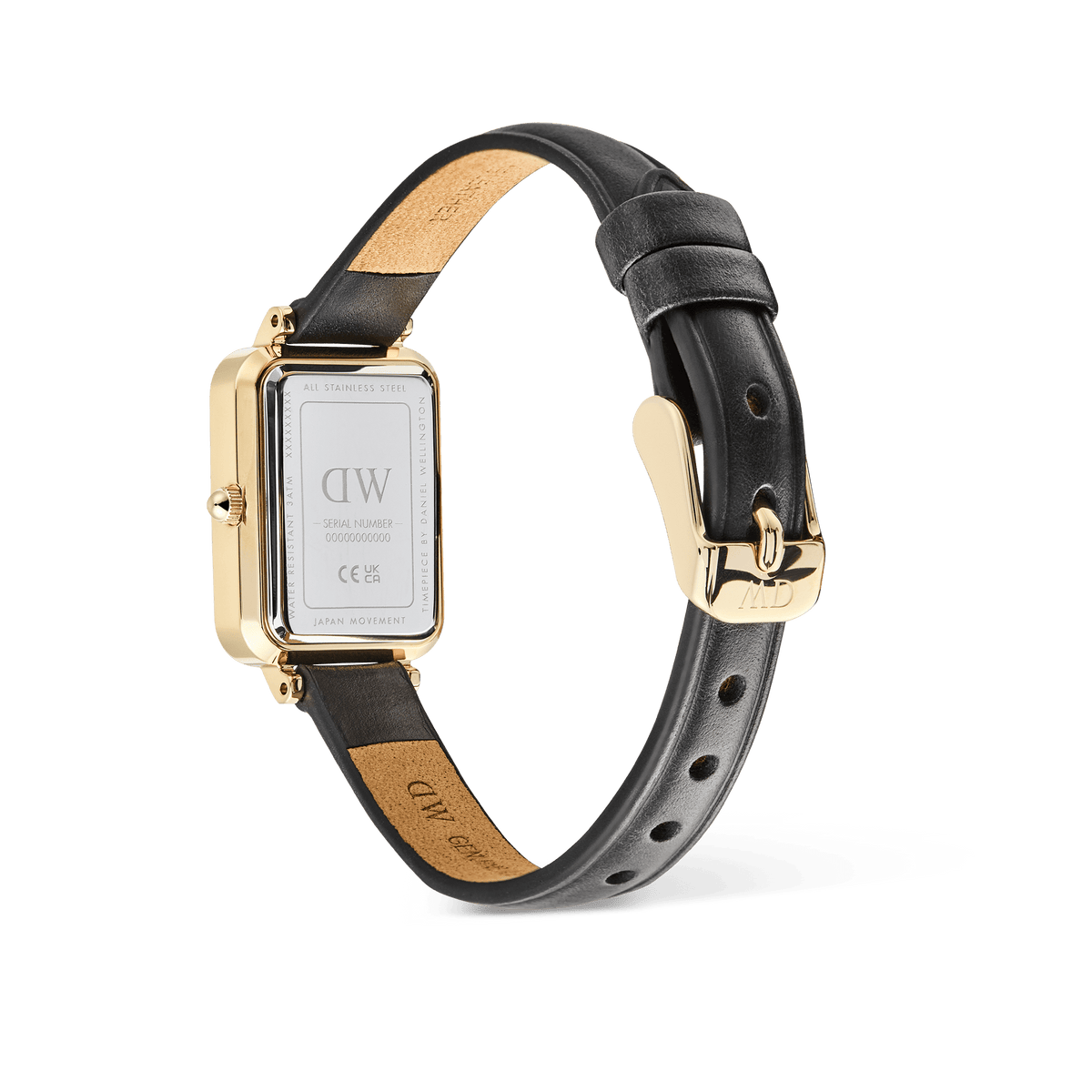 Daniel Wellington Quadro Roman Numerals Date Sheffield Gold
