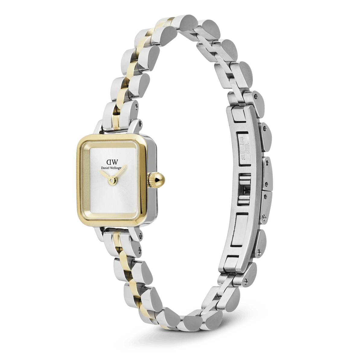 Daniel Wellington Quadro Mini Arch 3-Link Two Tone Gold