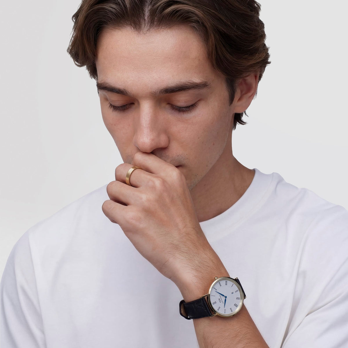 Daniel Wellington Line Ring Brushed Gold 4.5mm