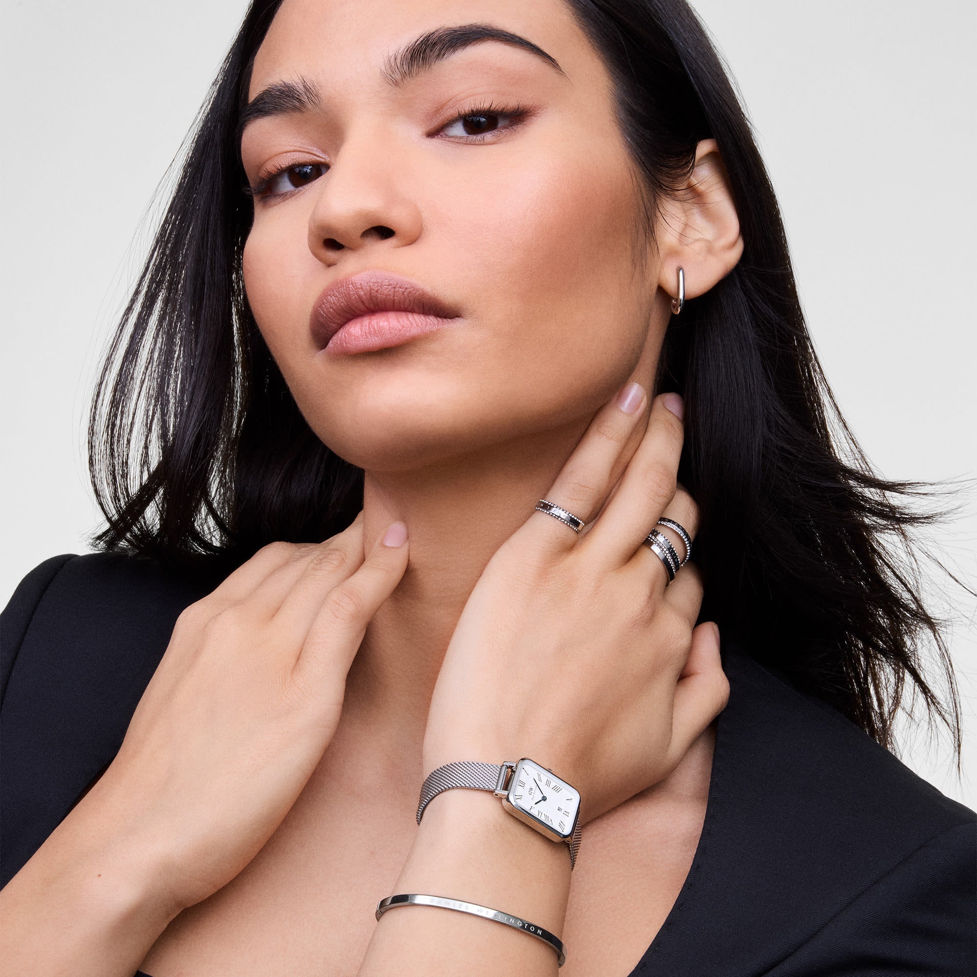 Daniel Wellington Quadro Sterling Roman Numerals Date