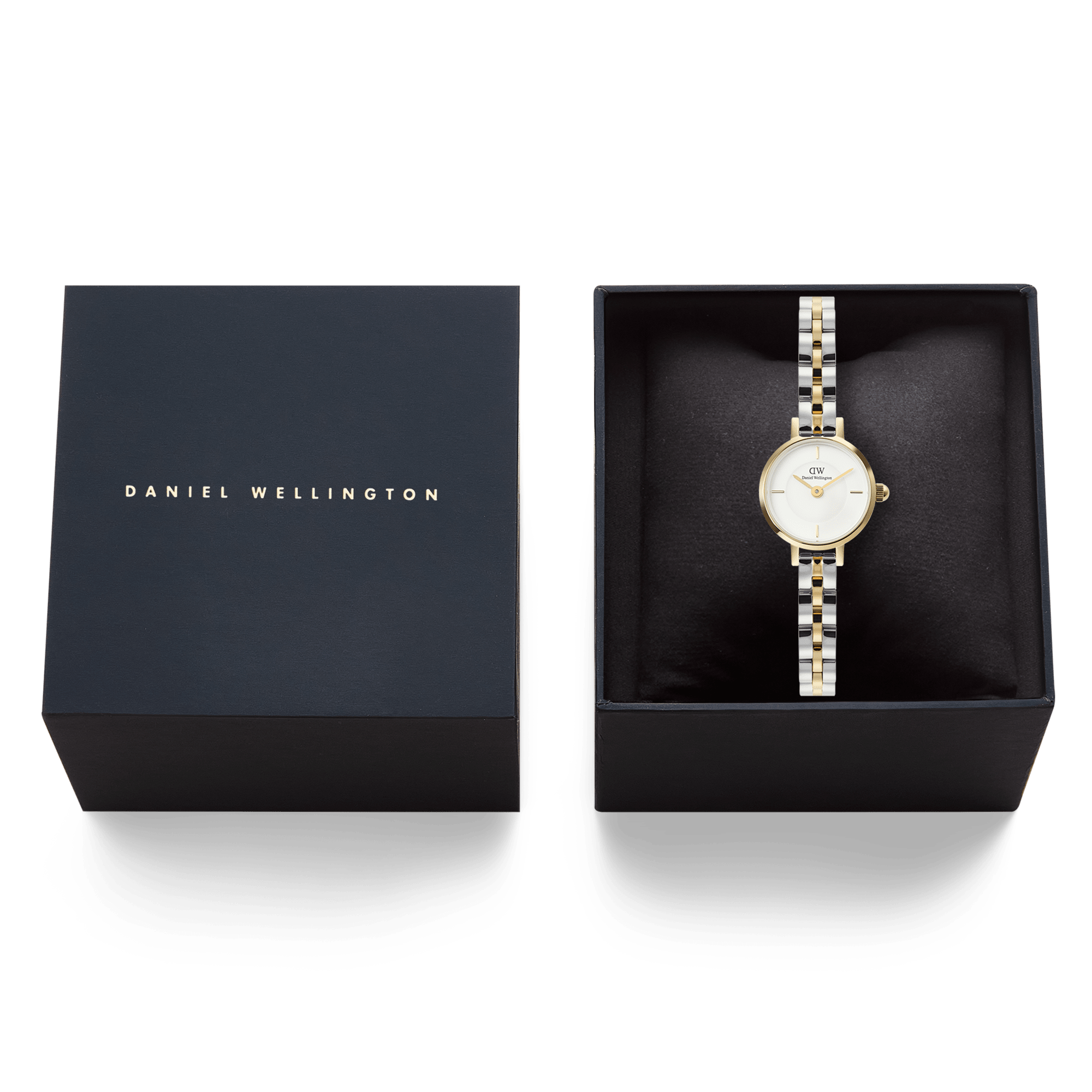 Daniel Wellington Petite Mini Arch 3-Link Two Tone Gold