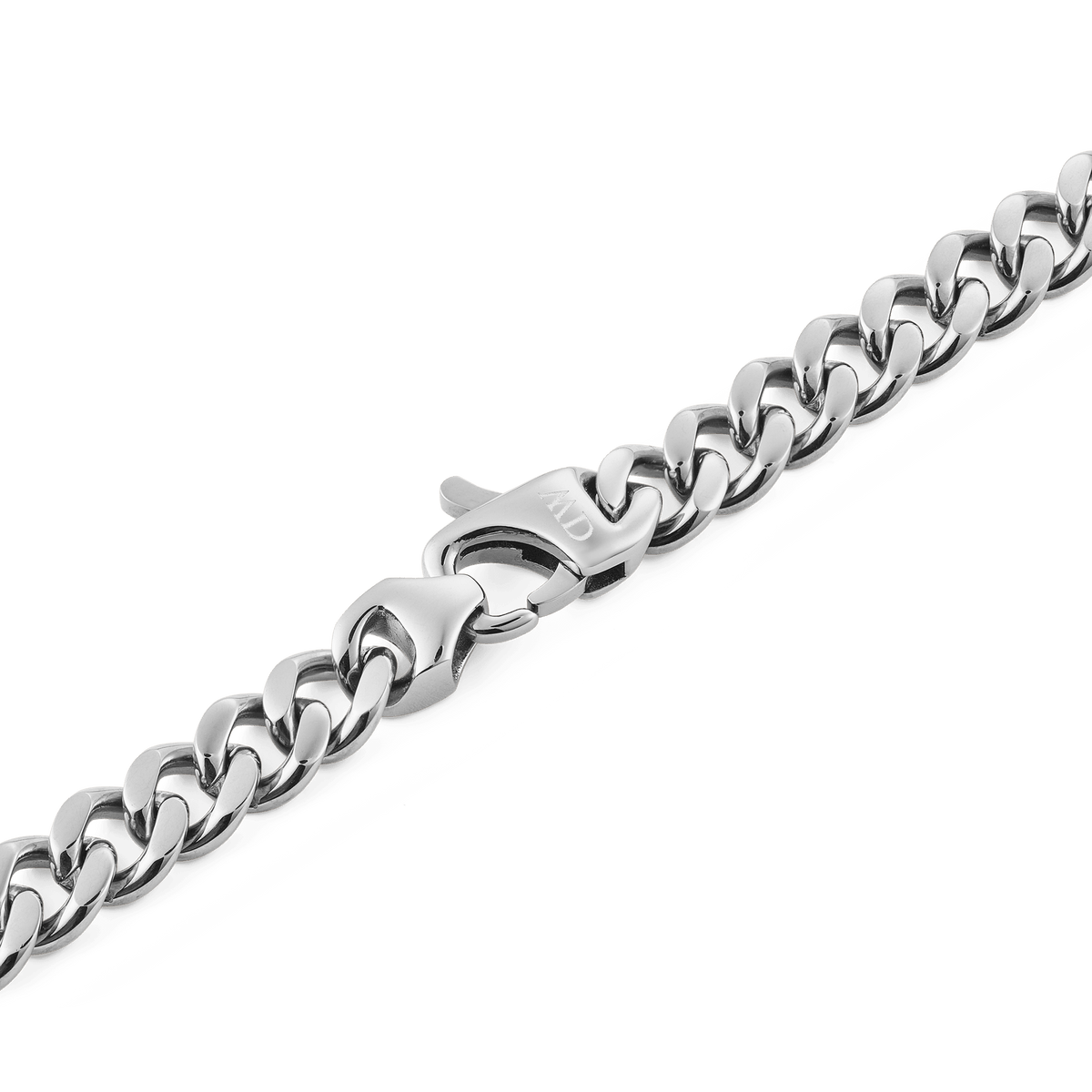 Daniel Wellington Ellipse Cuban Chain Necklace Silver