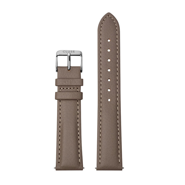 CLUSE 18mm Strap Taupe & Silver CS1408101085