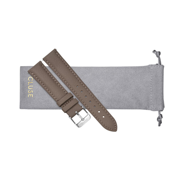 CLUSE 18mm Strap Taupe & Silver CS1408101085