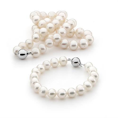 Sterling Silver Virginia Pearl Necklace