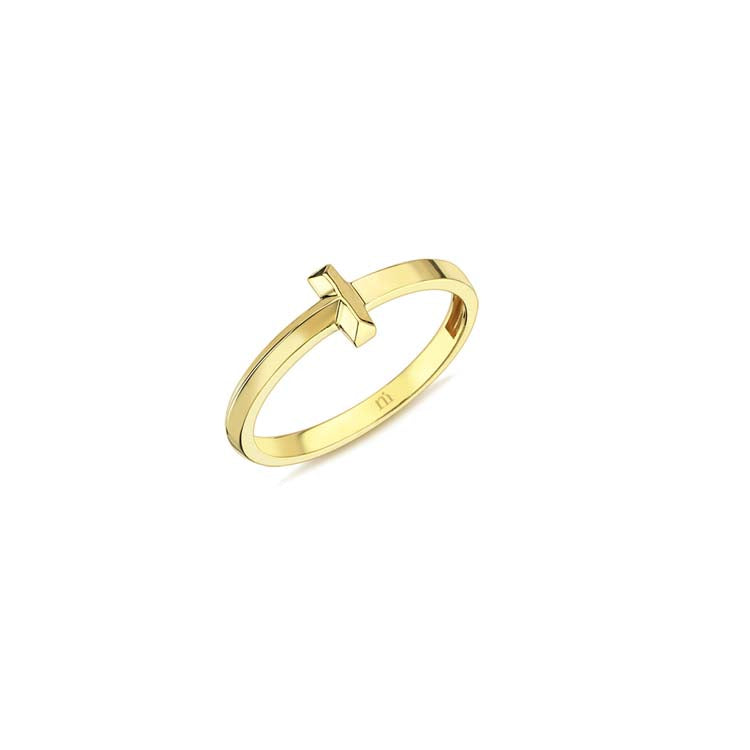 9ct Yellow Gold Bar Ring