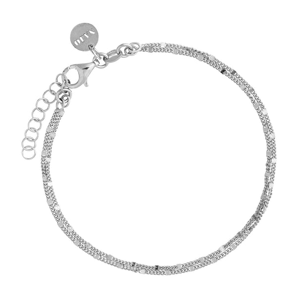 NAJO Harmony Silver Bracelet (18.5cm+ext)