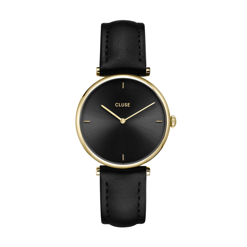 CLUSE Triomphe Gold Black / Black Leather