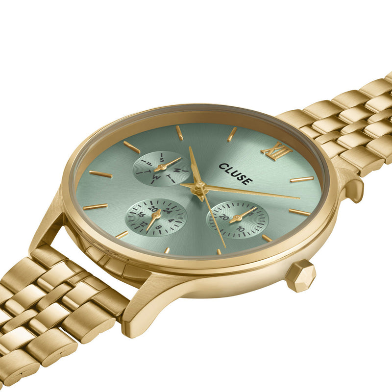 CLUSE Minuit Multifunction Sage Green/Gold Link