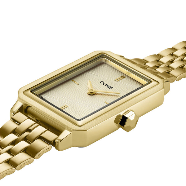 CLUSE Fluette Gold / Sand Textured Gold Link CW11511