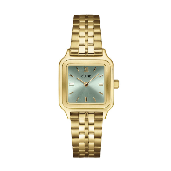 CLUSE Gracieuse Petite Watch Sage Green/Gold Link