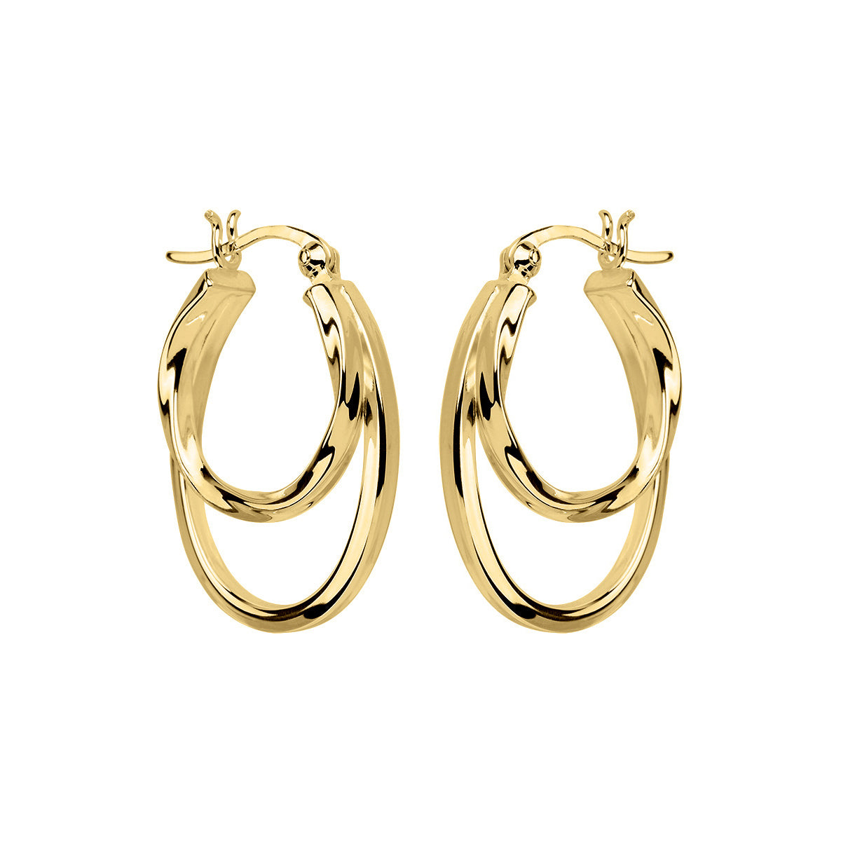 NAJO Sea of Change Yellow Gold Hoop Earrings