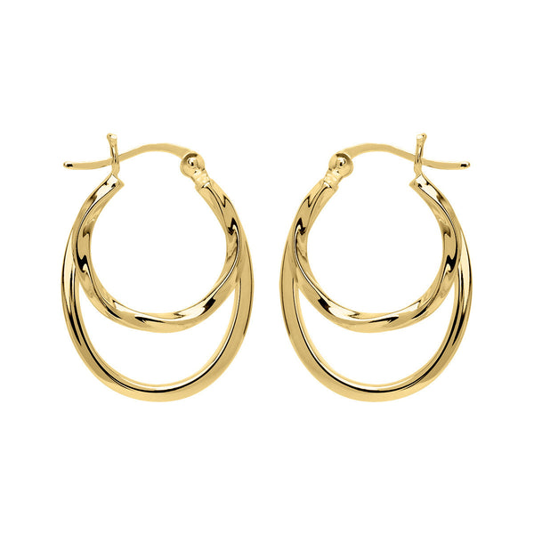 NAJO Sea of Change Yellow Gold Hoop Earrings