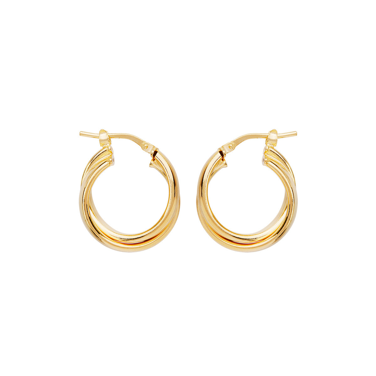 NAJO Sunshine Yellow Gold Hoop Earrings
