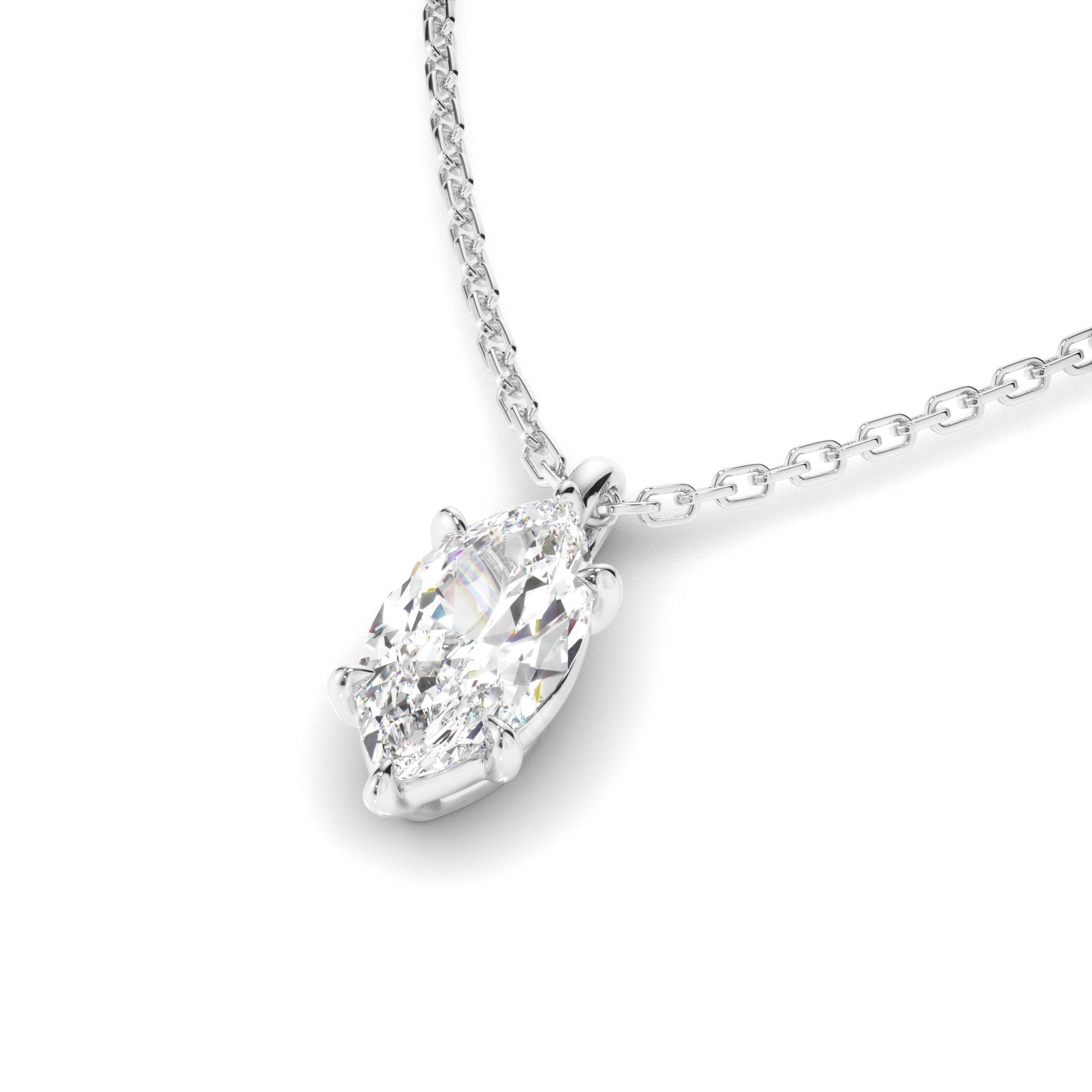 Marquise Cut Diamond Pendant