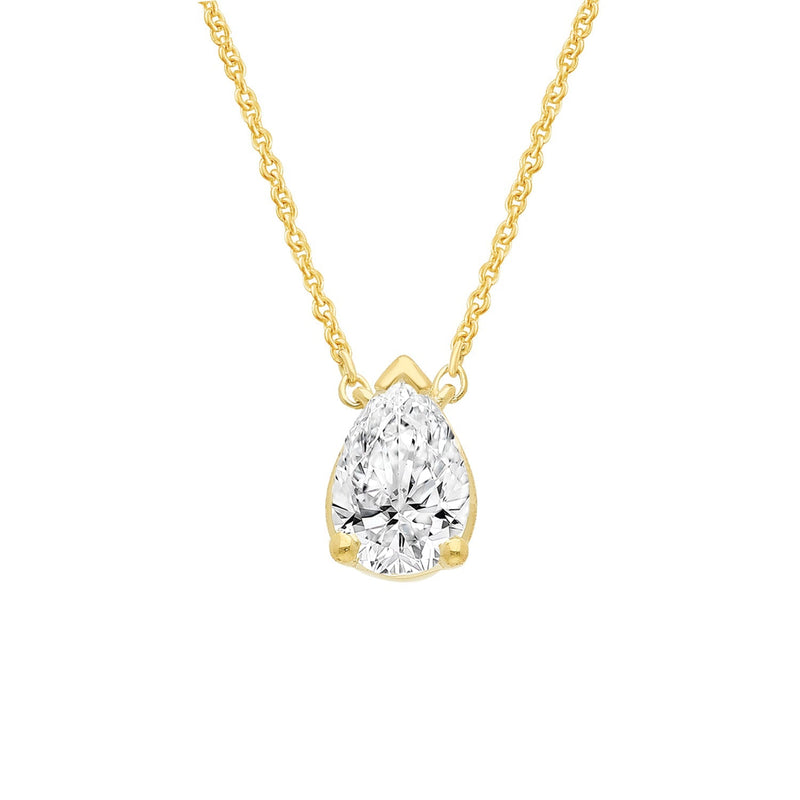 0.26ct Lab Grown Diamond Necklace in 9ct Yellow Gold