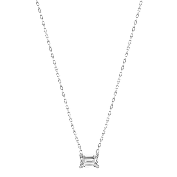0.70ct Lab Grown Diamond Necklace in 18ct White Gold