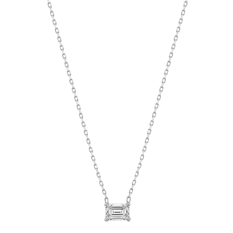 0.70ct Lab Grown Diamond Necklace in 18ct White Gold