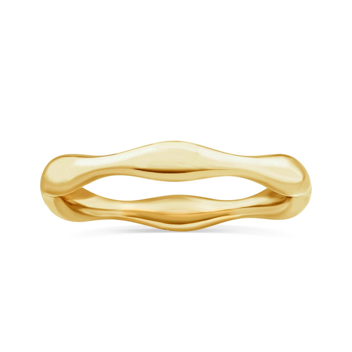 22ct Gold Vermeil Bamboo Ring