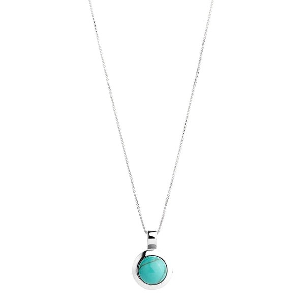 NAJO Husk Turquoise Small Necklace 45cm+ext