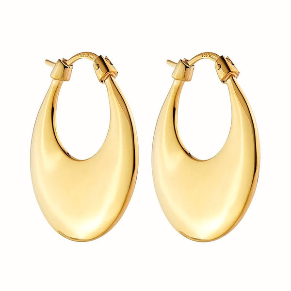 NAJO Cresence Hoop Gold Earrings