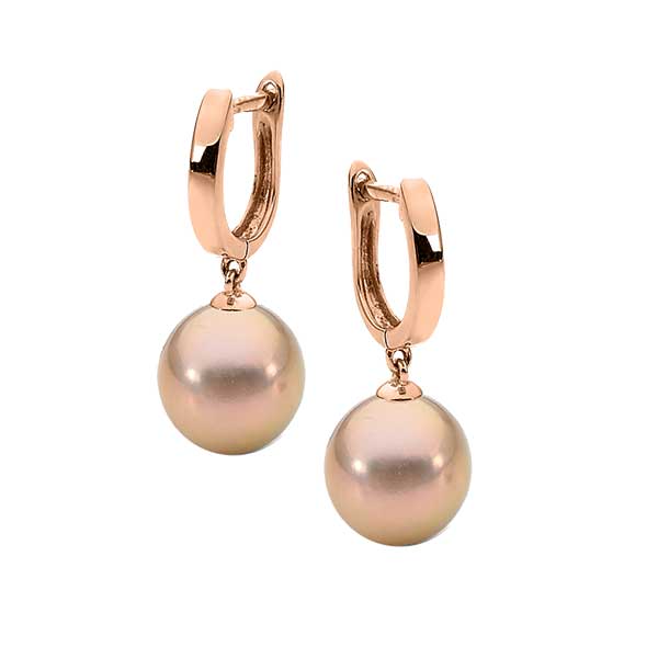 9ct Yellow Gold Octavia Pearl Earrings