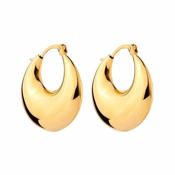 NAJO Billow Hoop Gold Earrings