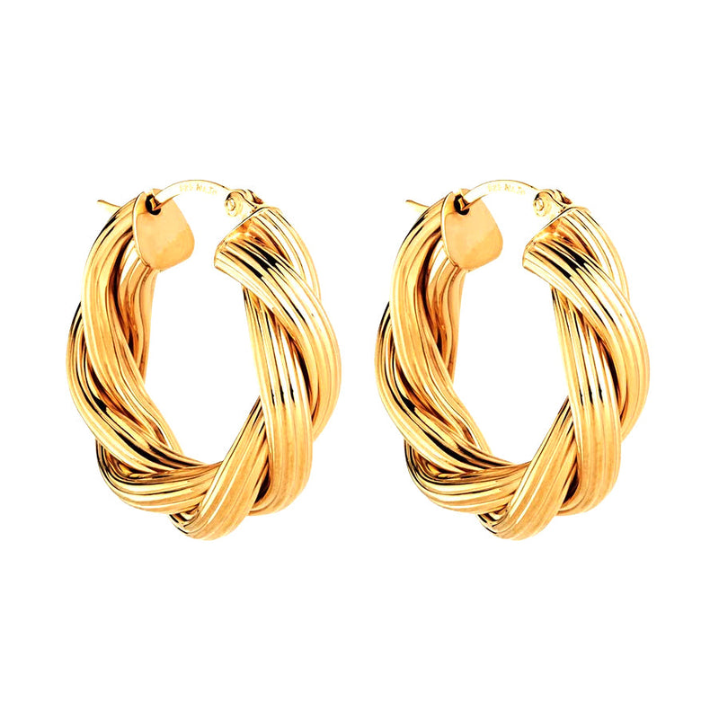 NAJO Glamour Hoop Gold Earrings