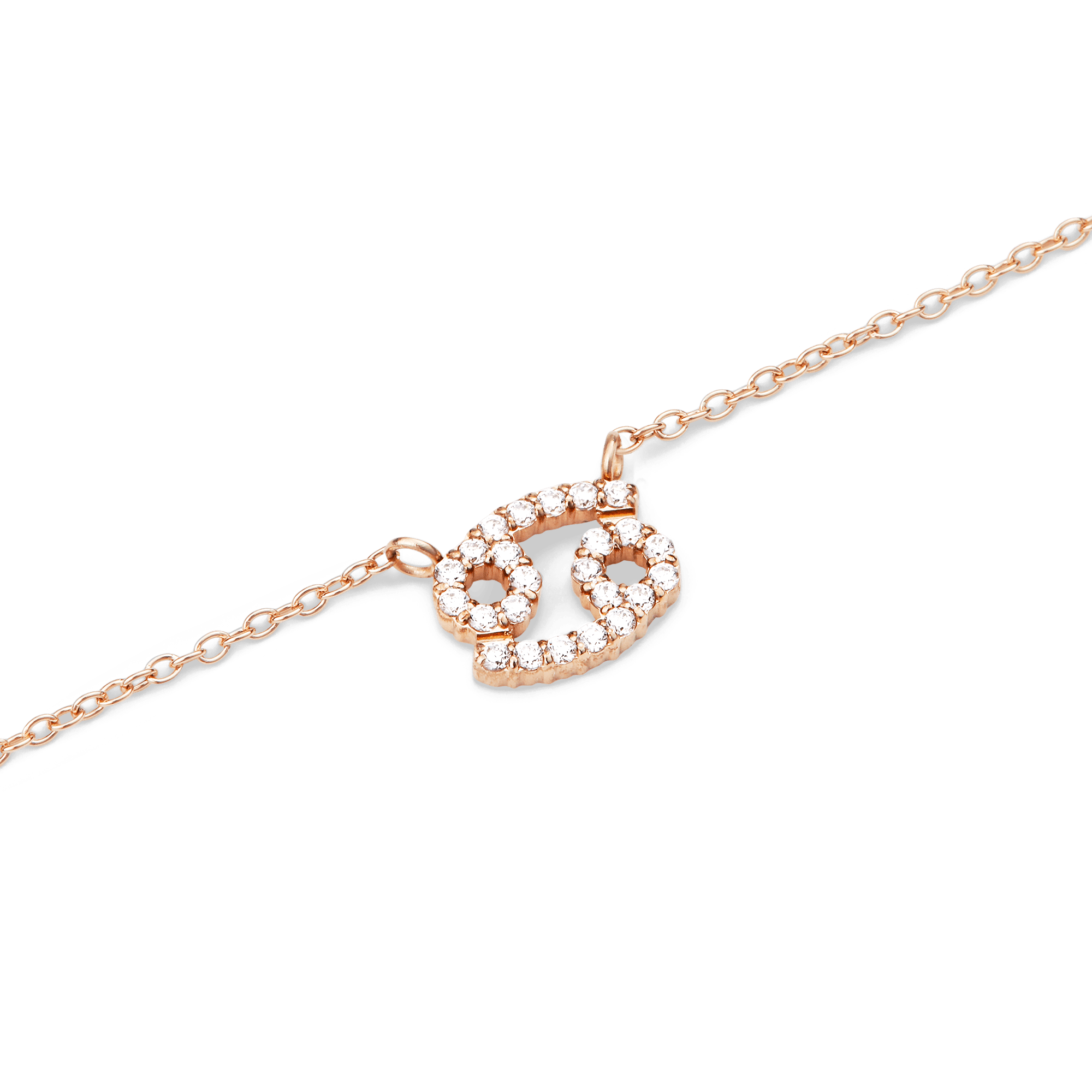 Daniel Wellington Zodiac Crystal Necklace Rose Gold