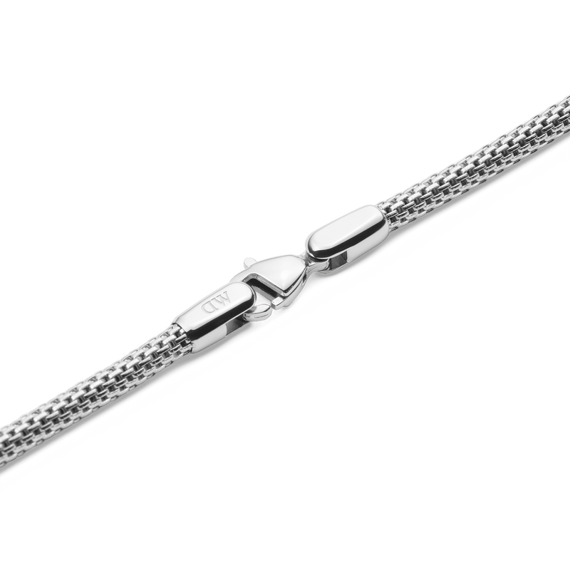 Daniel Wellington Tide Mesh Necklace Silver 2.8