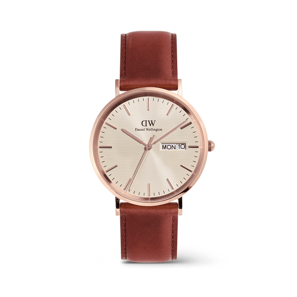Daniel Wellington Classic Day Display St Mawes Rose Gold Champagne Watch