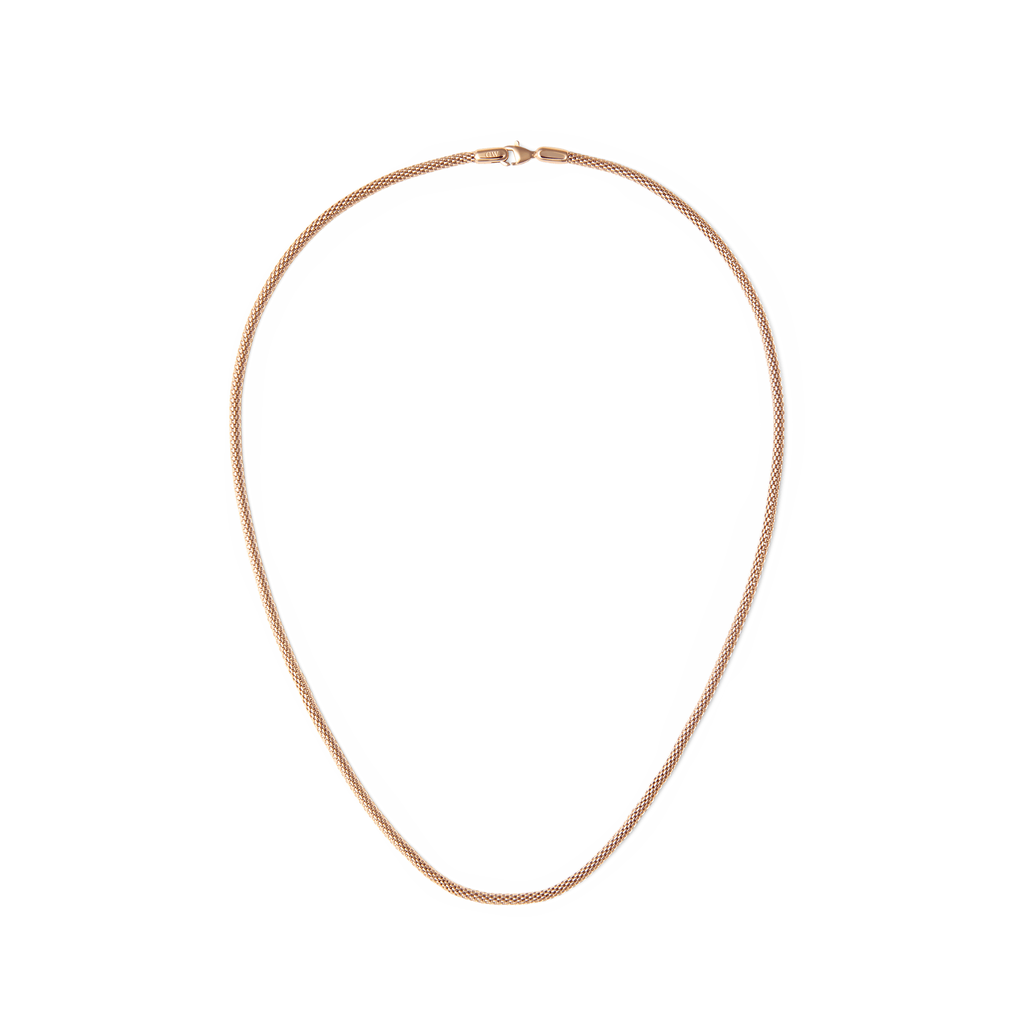 Daniel Wellington Tide Mesh Necklace Rose Gold 2.8