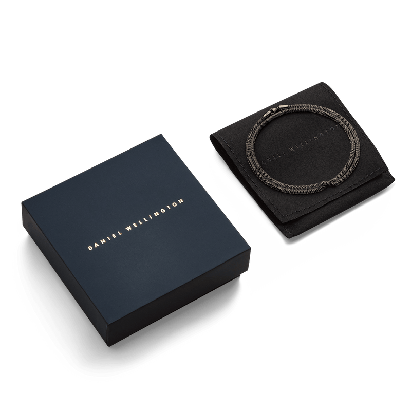 Daniel Wellington Tide Mesh Necklace Graphite 2.8