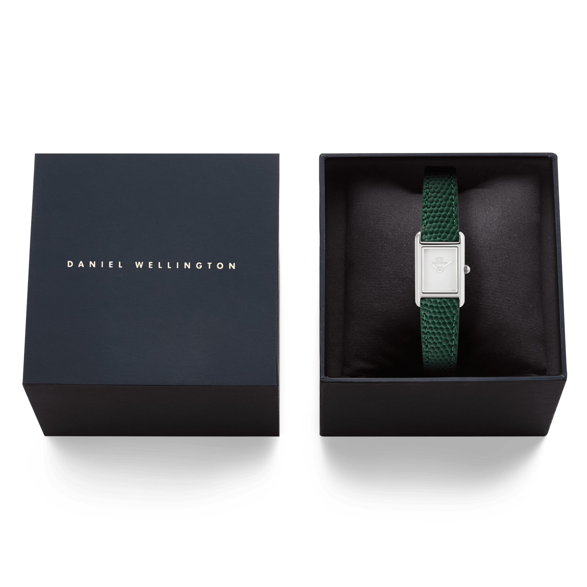 Daniel Wellington Bound Mini Green Lizard Silver