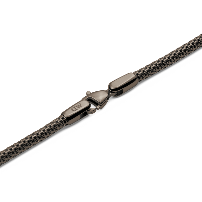 Daniel Wellington Tide Mesh Necklace Graphite 2.8