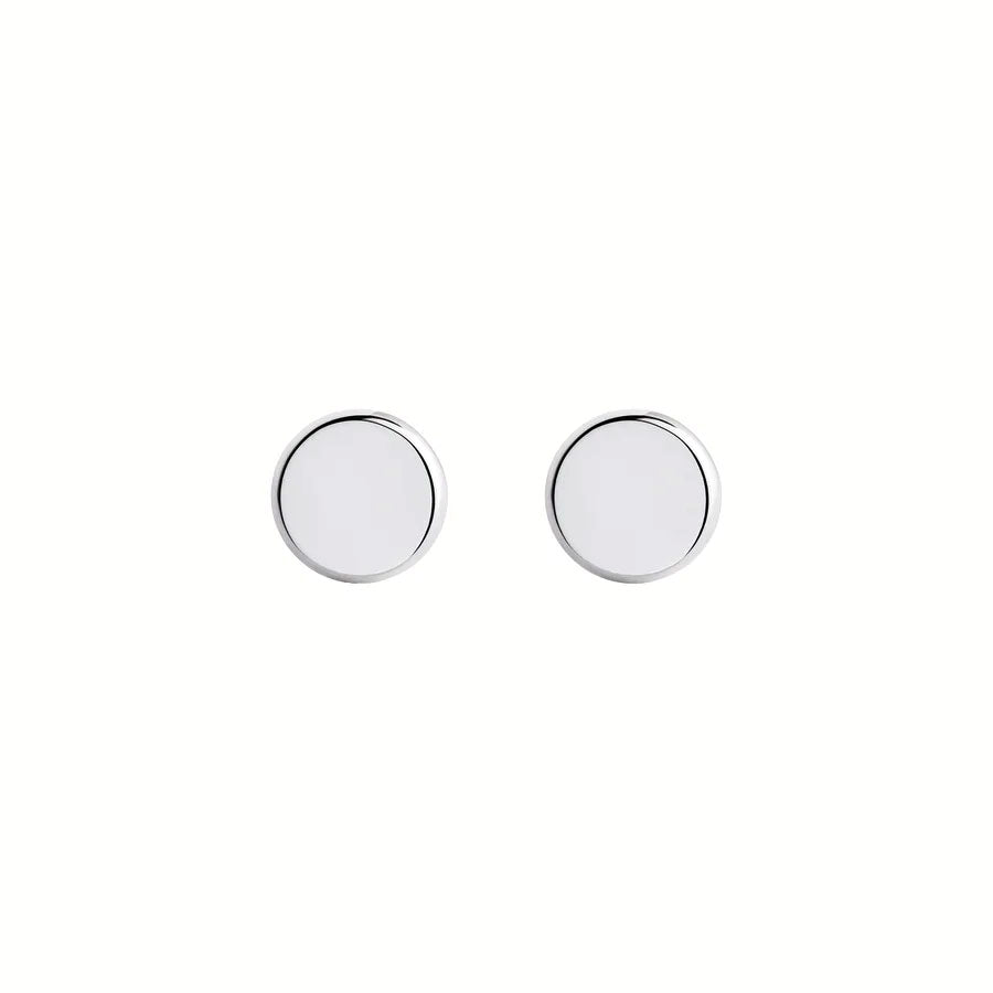 NAJO Clasico Round Mens Silver Cufflink