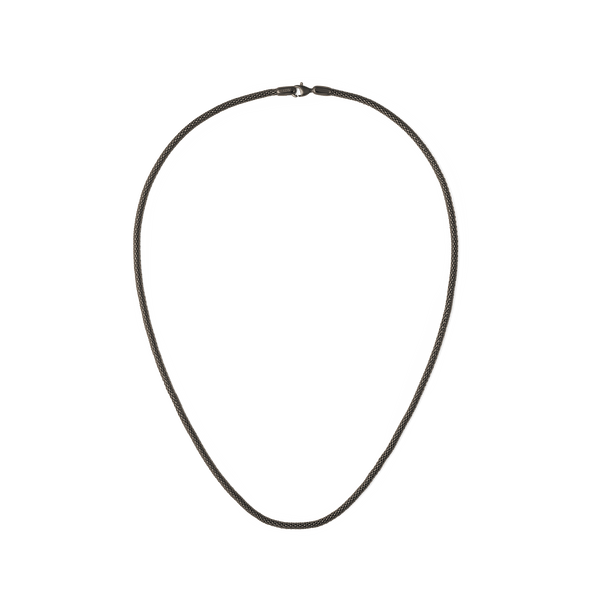 Daniel Wellington Tide Mesh Necklace Graphite 2.8